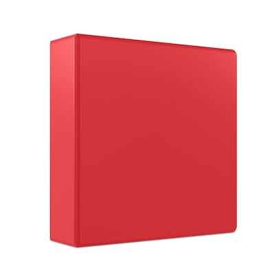 Staples® Standard 3 3 Ring Non View Binder, Red (26589)