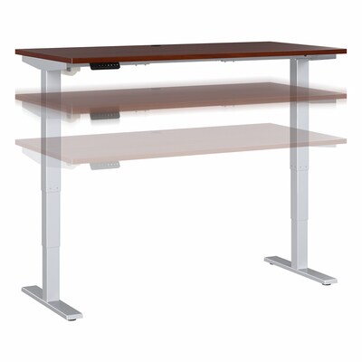 Bush Business Furniture Move 40 Series 28-48 Adjustable Standing Desk, Hansen Cherry/Cool Gray M