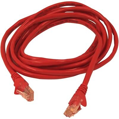 Belkin® 100 RJ45 Cat-5E Patch Cable; Snagless, Red