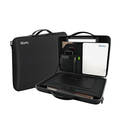 Worky Office Everywhere Portable Briefcase Workstation, Black (VCTOE01BLK)