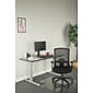 Alera® Etros Series Fixed Arm Fabric Swivel Computer and Desk Chair, Black (ALEET4117B)
