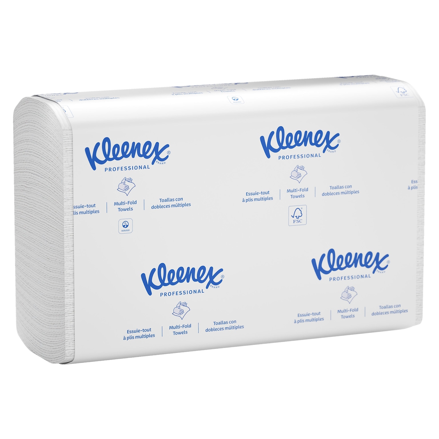 Kleenex Multifold Paper Towels, 1-ply, White, 150 Sheets/Pack, 16 Packs/Carton (01890)