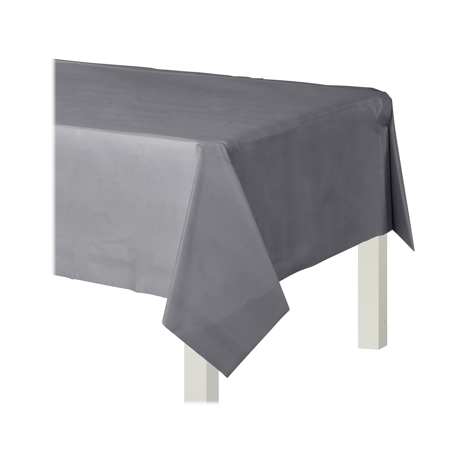 Amscan Party Table Cover, Silver, 2/Pack (579592.18)