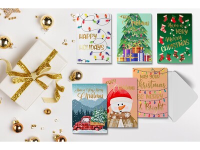 Better Office Christmas Cards, 4" x 6", 50/Pack (64656-50PK)