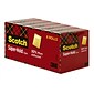 Scotch Super-Hold Transparent Clear Tape Refill, 0.75" x 27.77 yds., 1" Core, Clear, 6 Rolls/Pack (700K6)