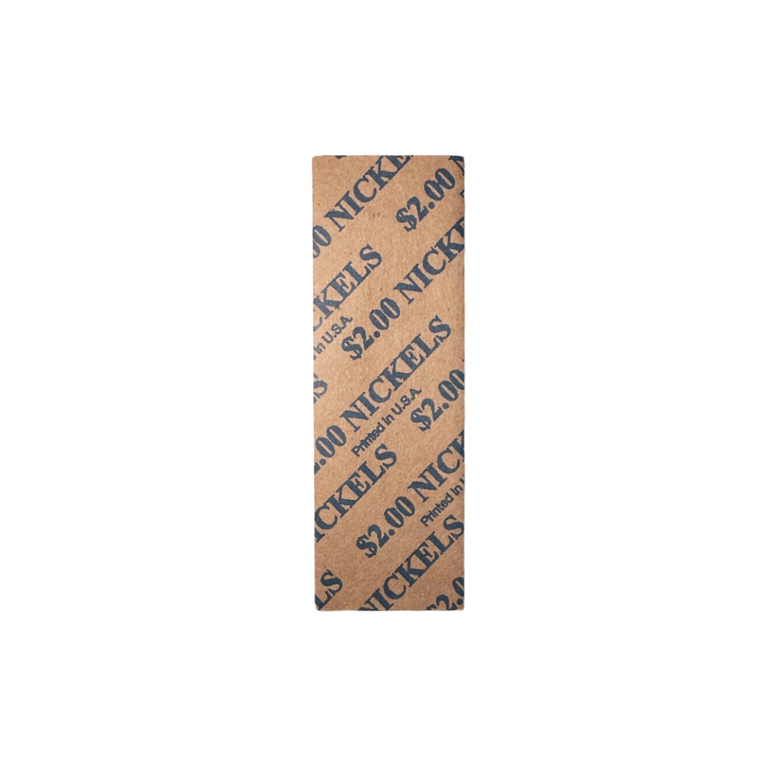 CONTROLTEK $2 Nickel Coin Wrapper, Kraft/Blue, 1000/Box (560043)