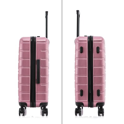 InUSA Trend 24" Hardside Suitcase, 4-Wheeled Spinner, TSA Checkpoint Friendly, Rose Gold (IUTRE00M-ROS)