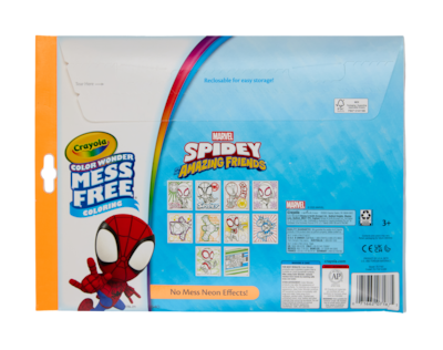 Crayola Color Wonder Mess Free Spidey Amazning Friends Coloring Book, 10-Pages (75-7187)