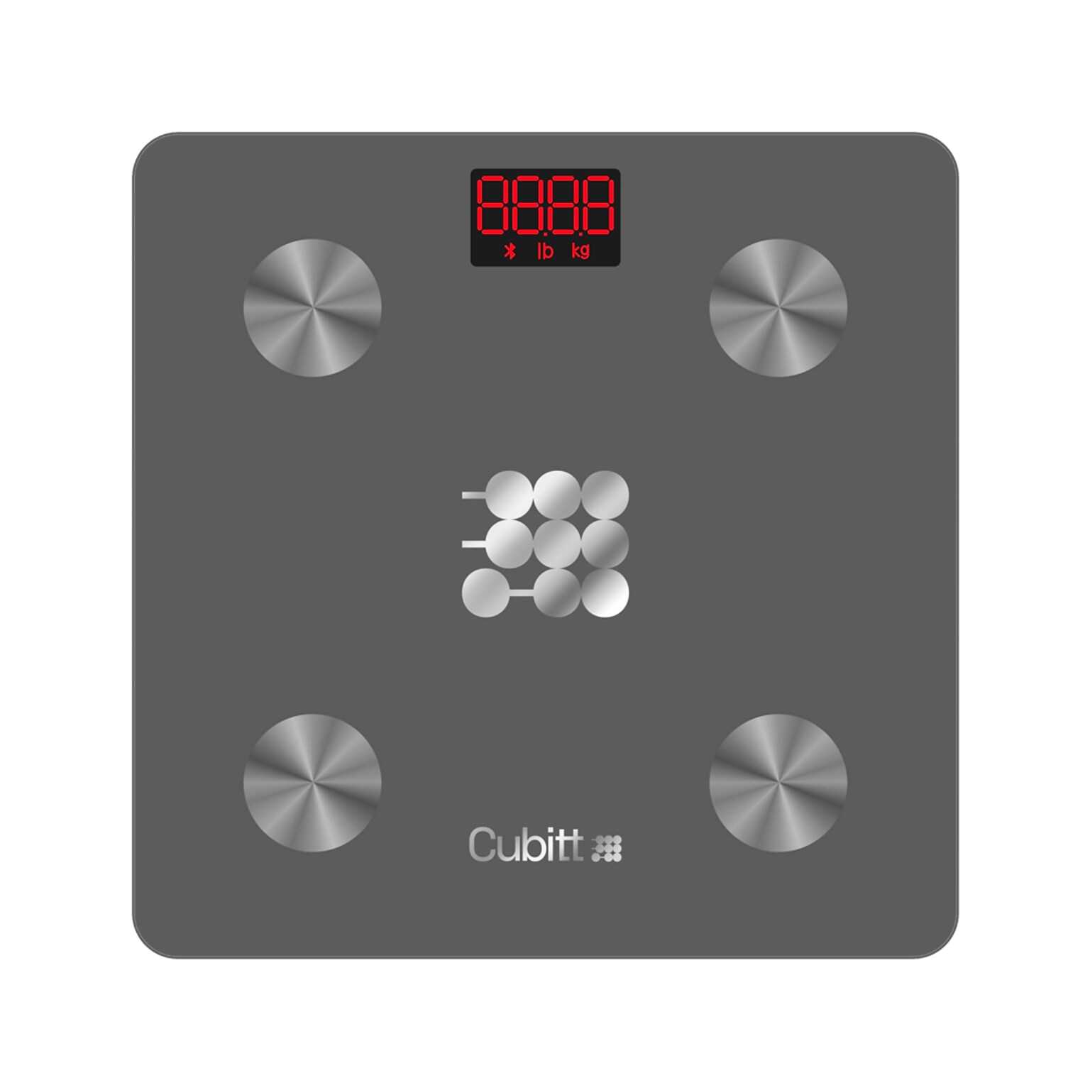 Cubitt Smart Bluetooth BMI Body Composition Bathroom Scale,, Wolf Gray (CT-SCALE8)