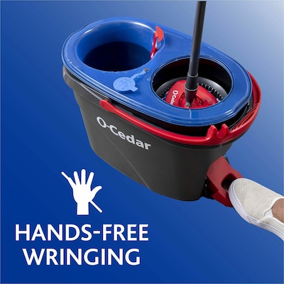 O-Cedar EasyWring RinseClean Spin Mop & Bucket Kit, Multicolored (168534)