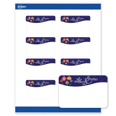 Avery Rectangle Multipurpose Labels, 2 x 3, White, 80/Pack (19479370442)