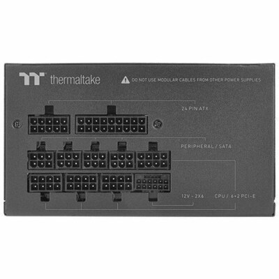 Thermaltake Toughpower GT 750W ATX 3.1 80 Plus Gold ATX Internal Power Supply, Black (PS-TPT-0750FNFAGU-3)