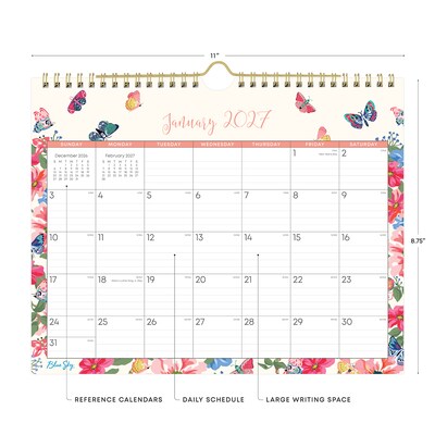 2027 Blue Sky Fly By 11 x 8.75 Monthly Wall Calendar (148643-27)