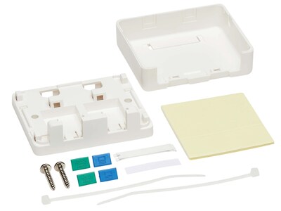 Tripp Lite 2-Port Surface-Mount Box, White (N082-002-WH)