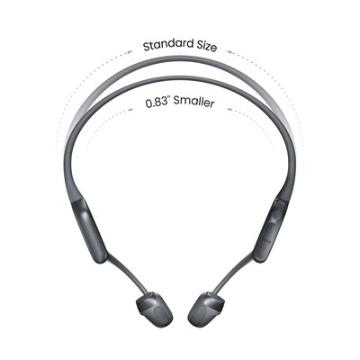 Shokz OpenRun Pro 2 Mini Wireless Bone-Conduction Open-Ear Sport Headphones, Bluetooth, Black (S821-MN-BK-US)