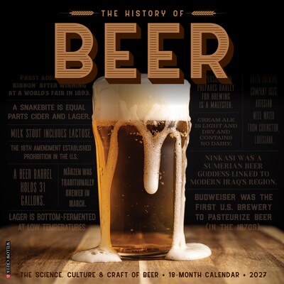 2027 Willow Creek History of Beer 12 x 12 Monthly Wall Calendar, Assorted Colors (65105)