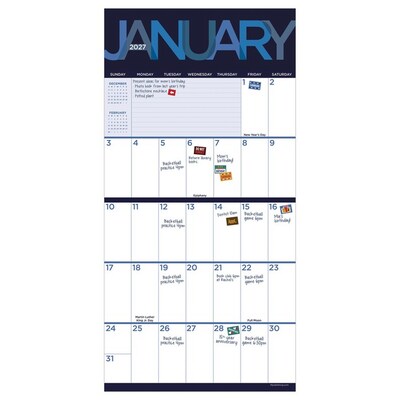 2027 TF Publishing Big Print 12 x 12 Monthly Wall Calendar, Multicolored (27-1104)