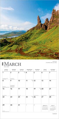 2026 BrownTrout Scotland 12" x 12" Monthly Wall Calendar (9798330705474)
