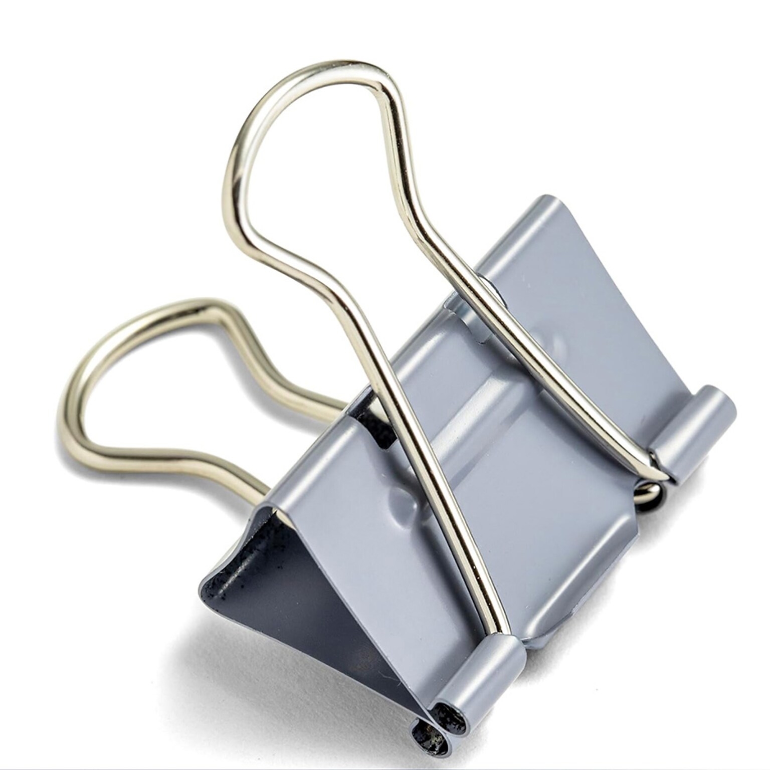 Officemate EZ Large Binder Clips, Gray, 16 Clips/Pack (99216)