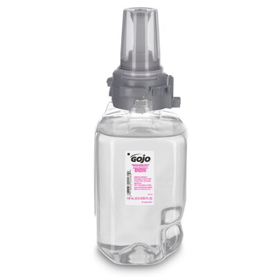 GOJO Antibacterial Foaming Hand Soap Refill for ADX-12 Dispenser, Plum Scent, 1250 mL, 3/Carton (881