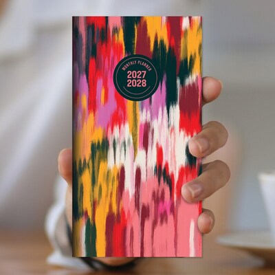 2027 TF Publishing Paint Streak 3.5" x 6.5"  Monthly Standard Planner, Paperboard Cover, Multicolored (27-7008)