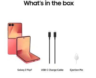 Samsung Galaxy Z Flip7 5G Unlocked Cell Phone, 256GB, Coral Red (SM-F766UZRAXAA)