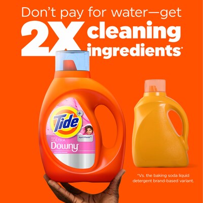Tide Plus Boost of Ultra Downy HE Liquid Laundry Detergent, April Fresh Scent, 52 Loads, 73 fl. oz. (17523)