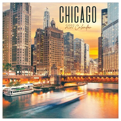 2027 TF Publishing Chicago 12 x 12 Monthly Wall Calendar, Multicolored (27-1036)