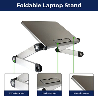 Uncaged Ergonomics WorkEZ Light Notebook Stand; Silver (WELS)
