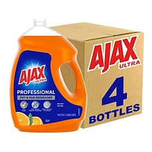 Ajax Ultra Professional Antibacterial Pot & Pan Dish Soap, Orange Scent, 145 fl. oz. (1.13 gal.), 4/