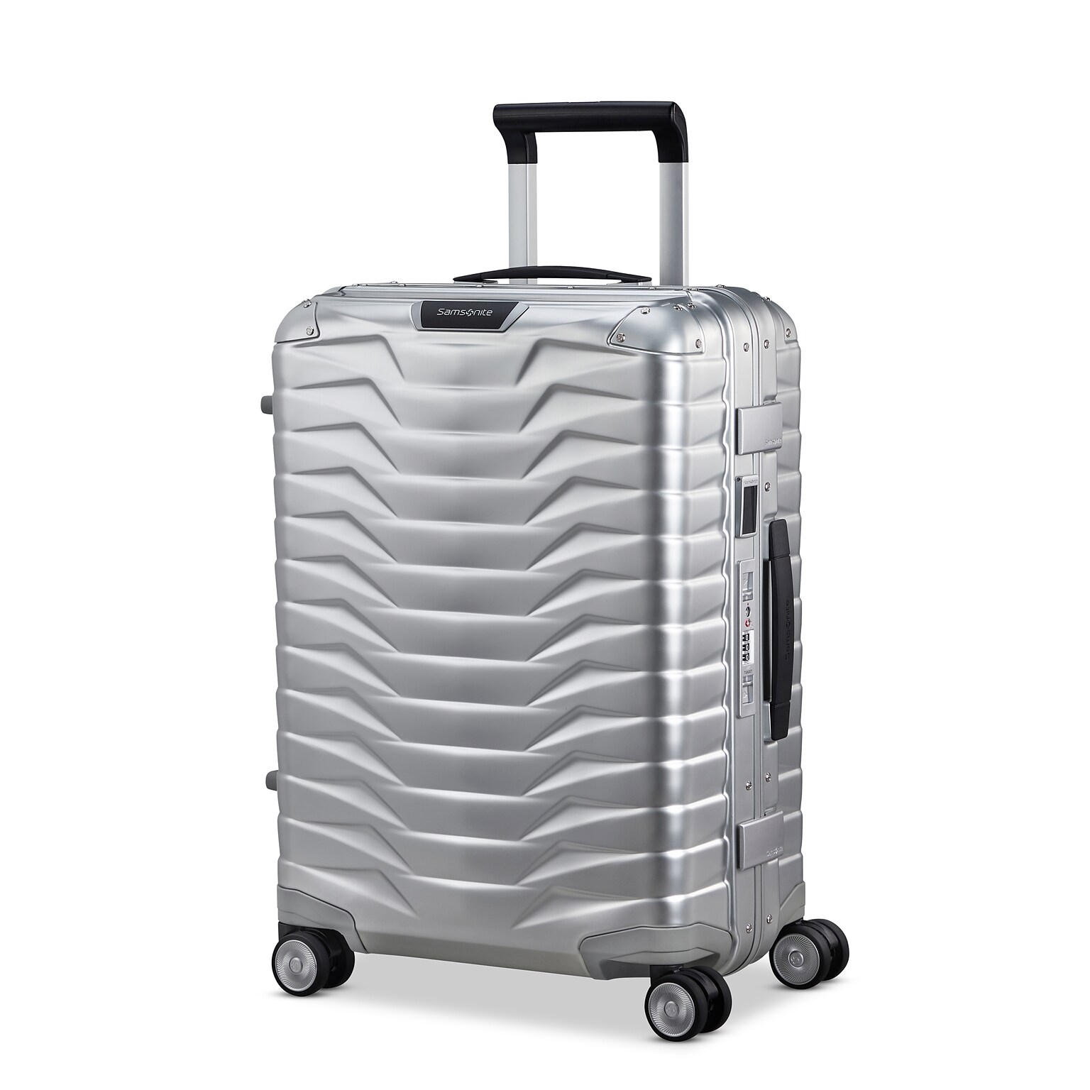 Samsonite Proxis 21.89 Hardside Carry-On Suitcase Spinner, Aluminum (150050-1004)