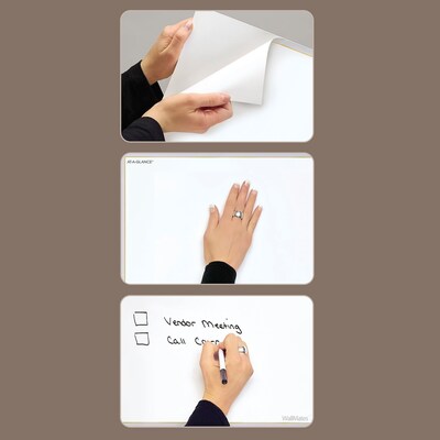 2026 AT-A-GLANCE WallMates 24" x 18" Yearly Dry-Erase Wall Calendar, White/Gray (AW5060-28-26)