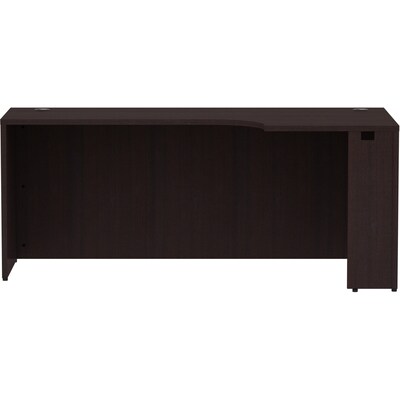 Lorell Essentials 29.5H x 72L Right Corner Credenza, Espresso (LLR18268)