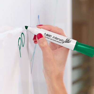 BIC Intensity Tank Dry Erase Markers, Chisel Tip, Assorted, 4/Pack (GDEMP41-AST)
