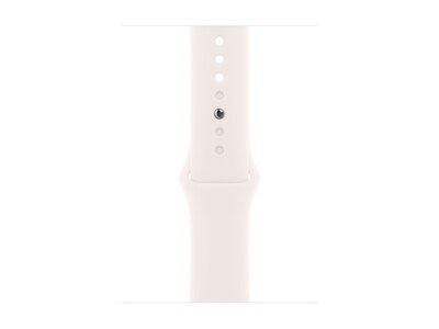 Apple Watch Series 11 GPS + Cellular Smartwatch, 46mm, Gold Titanium Case with Light Blush Sport Band, Small/Medium (MFD54LW/A)