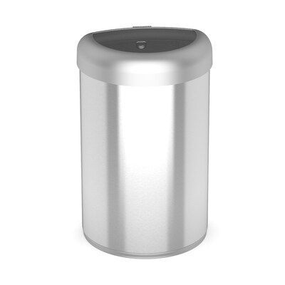 Nine Stars Trash Can, 21 Gallon, Silver (OTT-80-29SL)