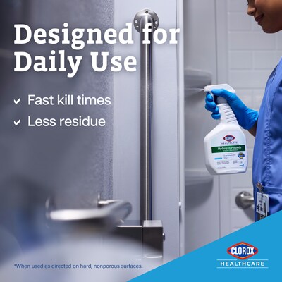 Clorox Healthcare Hydrogen Peroxide Cleaner Disinfectant, 32 oz., 9/Carton (30828)