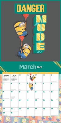 2025 BrownTrout Despicable Me 12" x 24" Monthly Square Wall Calendar, (9781645916833)