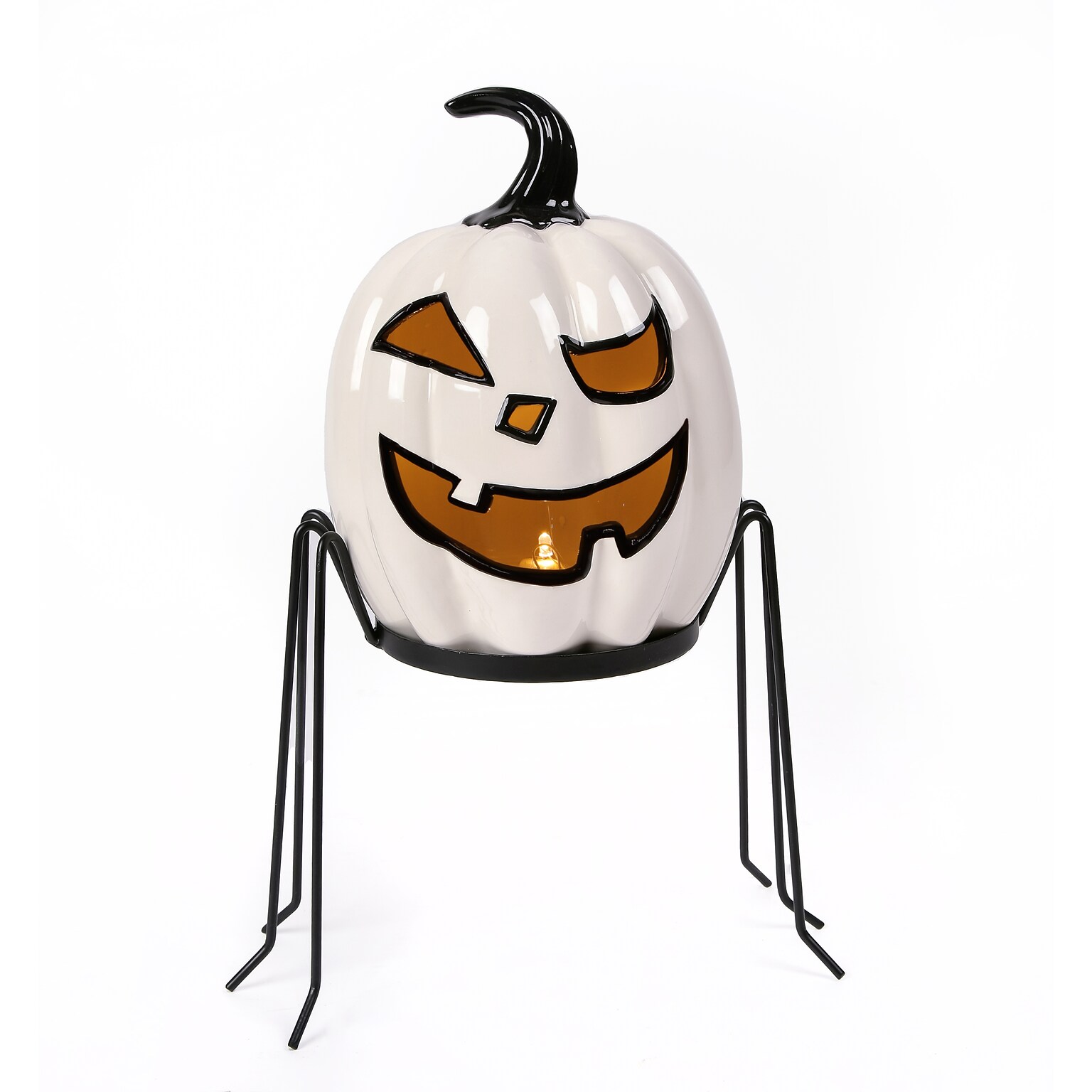 National Tree Company 15 Pre-Lit Ghost Pumpkin in Stand (HH75-HC191512)