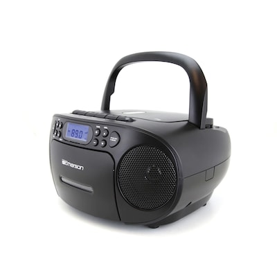 Emerson EPB-3003 Portable CD/Cassette Player Boombox, Black (EPB-3003 BLACK)