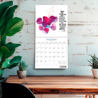2026 BrownTrout All About Attitude 12" x 12" Monthly Wall Calendar (9798330707805)