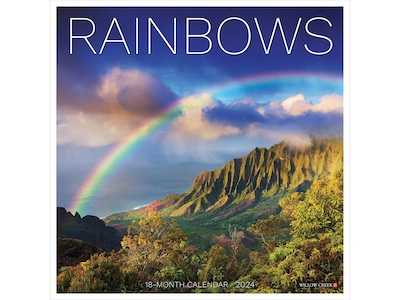 2024 Willow Creek Rainbows 12 x 12 Monthly Wall Calendar (35085)