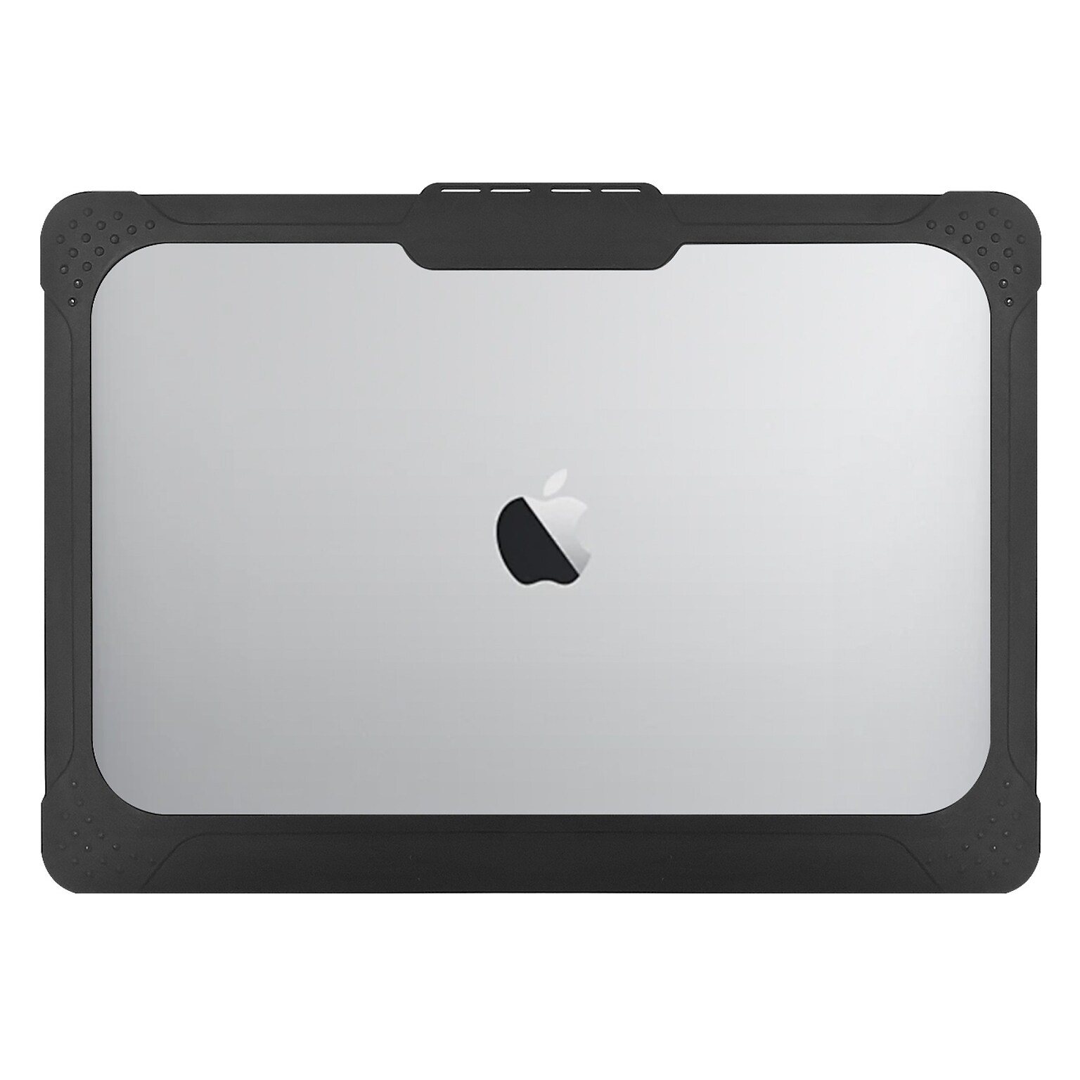 SaharaCase Venture Series Hard Shell Case for MacBook Air 13.6-Inch M2-M4 Chip, Shock-Absorbing, Clear/Black (LT00109)