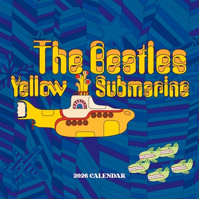 2026 TF Publishing Yellow Submarine 12 x 12 Monthly Wall Calendar (26-1113)