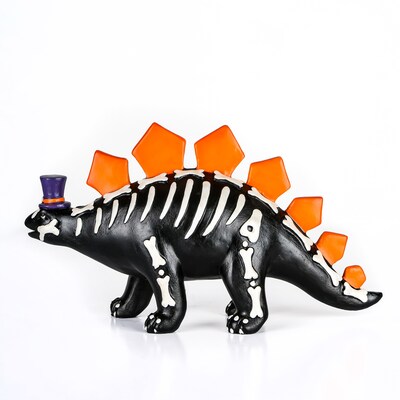 National Tree Company 12" Halloween Black Dinosaur Tabletop Decor (HH75-203260ZBK1)