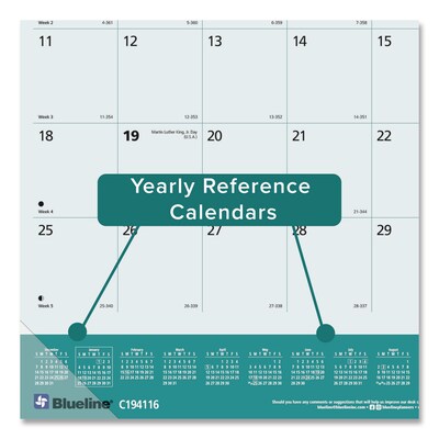 2026 Blueline Pets Collection 22" x 17" Monthly Desk Pad Calendar (REDC194116)
