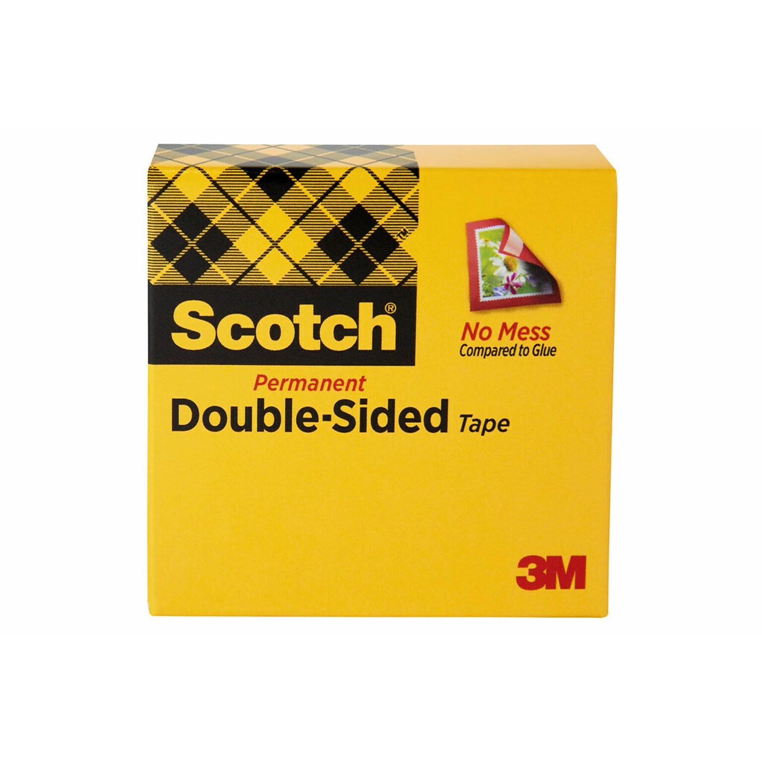 Scotch Double Sided Tape, 3/4 x 36 yds., Clear (665)