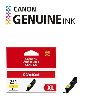 Canon 251XL Yellow High Yield Ink Cartridge (6451B001)