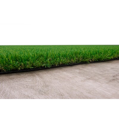 Joy Carpets GreenSpace Polyethylene 6 x 9 Jellybean Machine Tufted Rug, Green (624QQ)