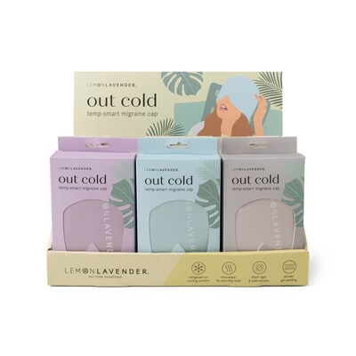 Lemon Lavendar Out Cold Temp-smart Migraine Cap